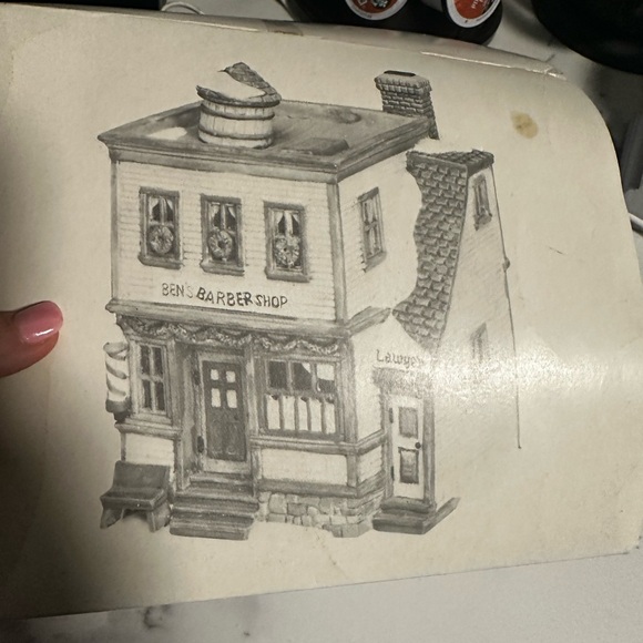 Lighted Ceramic Ben's Barbershop Decor - Picture 3 of 4